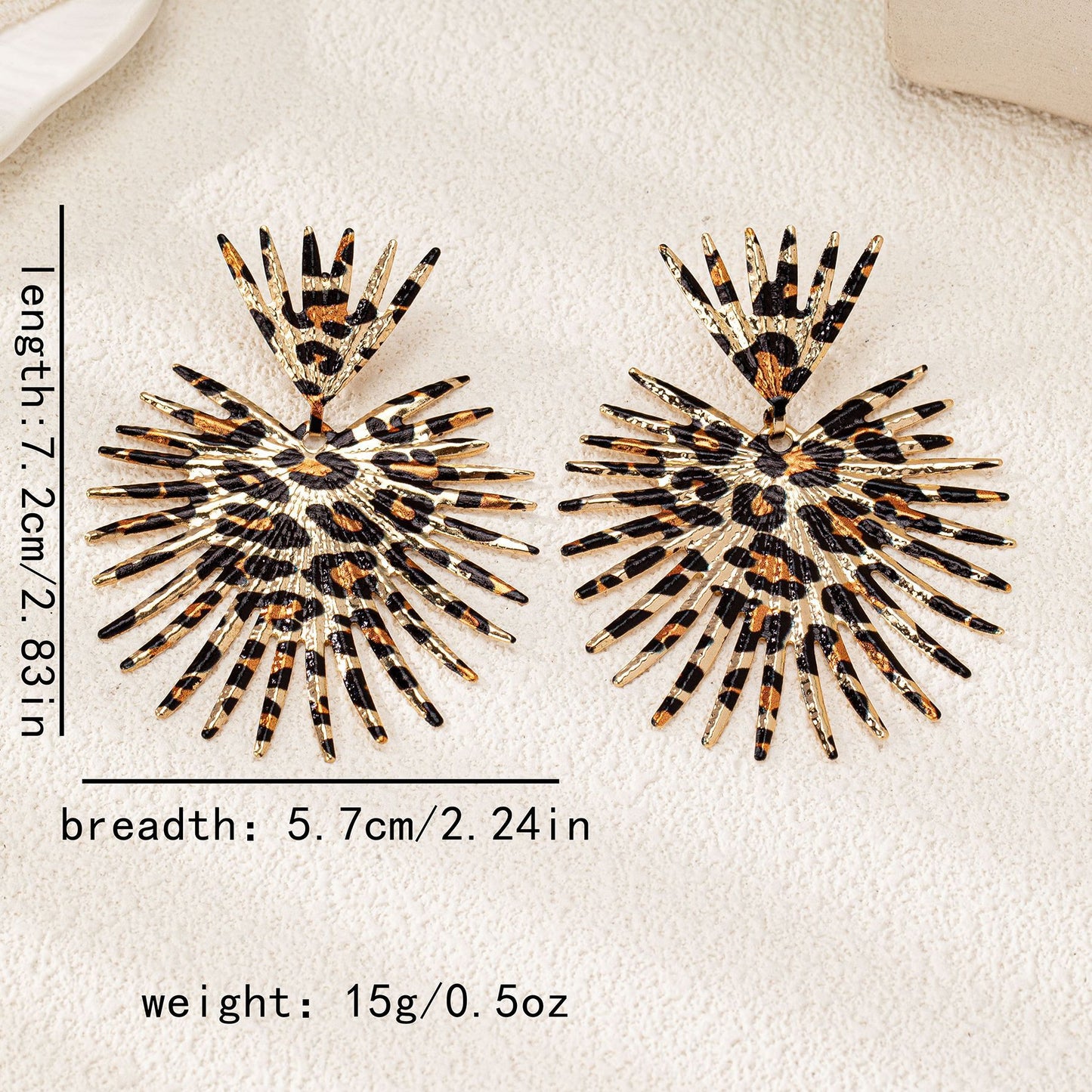 Fashion Temperament Leopard Print Women's Earrings