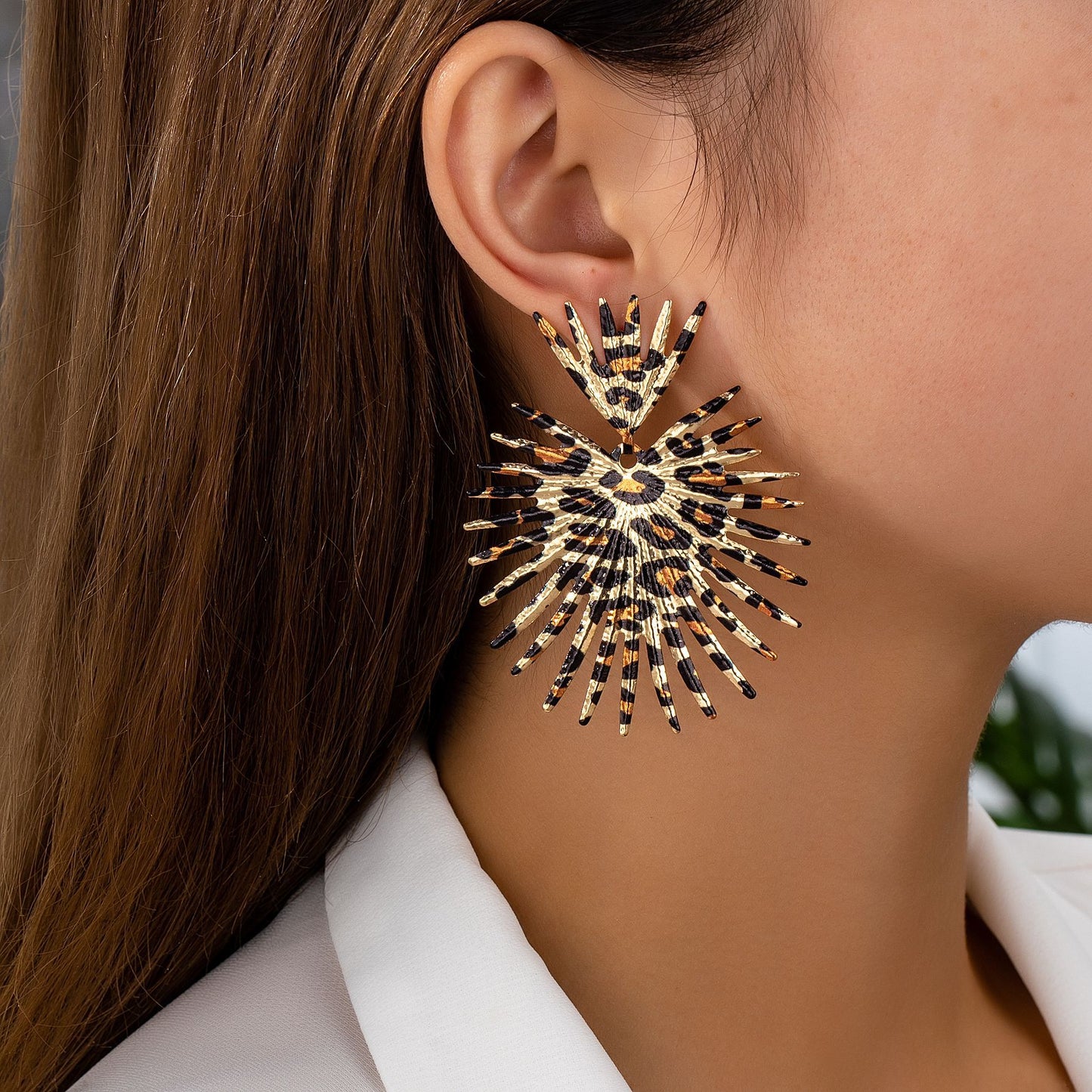 Fashion Temperament Leopard Print Women's Earrings